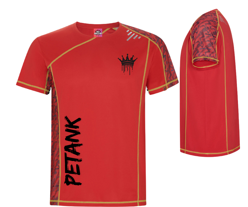 CAMISETA TECNICA FLUOR ROJA