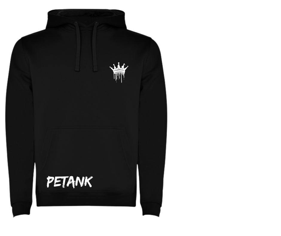 SUDADERA NEGRA ,BLANCA