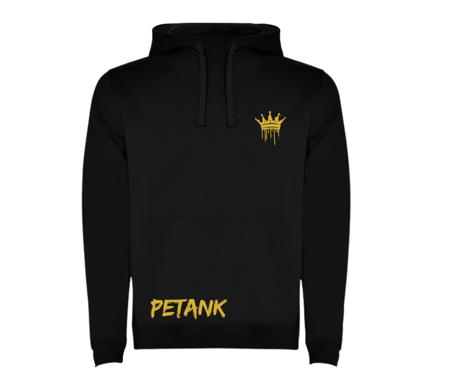 SUDADERA NEGRA ,DORADO