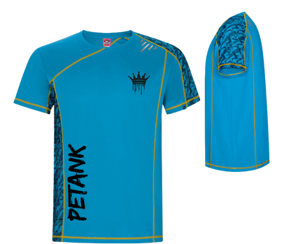 CAMISETA TECNICA FLUOR CELESTE