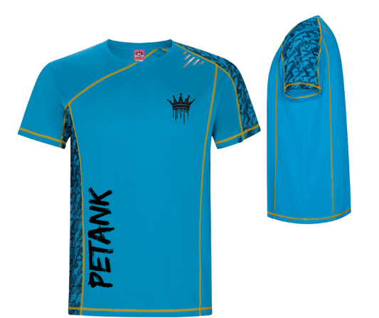 CAMISETA TECNICA FLUOR CELESTE