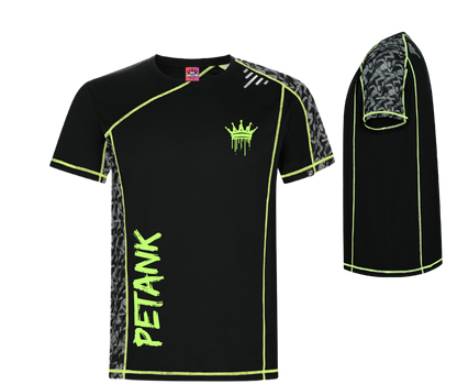 CAMISETA TECNICA FLUOR NEGRA