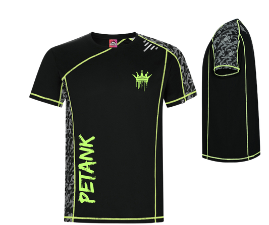 CAMISETA TECNICA FLUOR NEGRA