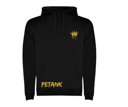 SUDADERA NEGRA ,DORADO