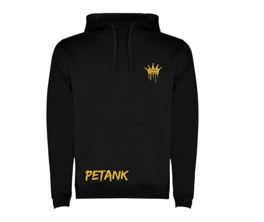 SUDADERA NEGRA ,DORADO